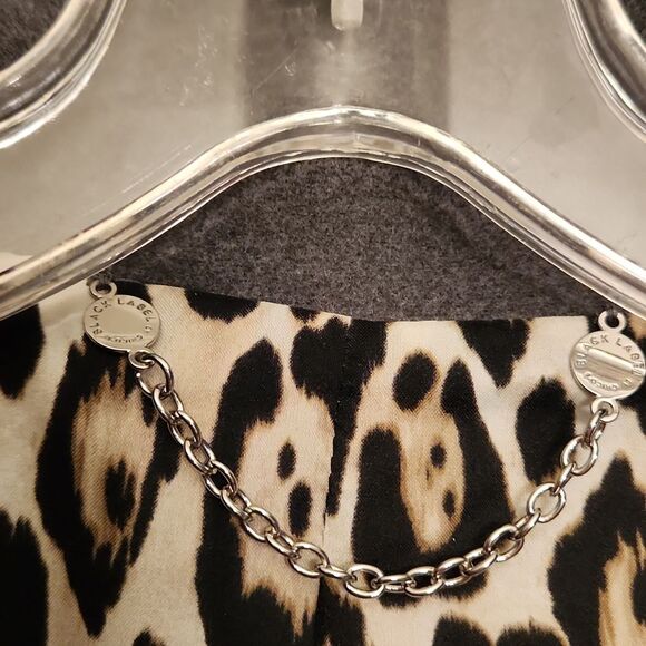 Chico's Black Label Colorblocked Topper Jacket Gray & Tan Size 1 US 8 NWT - Picture 2 of 12